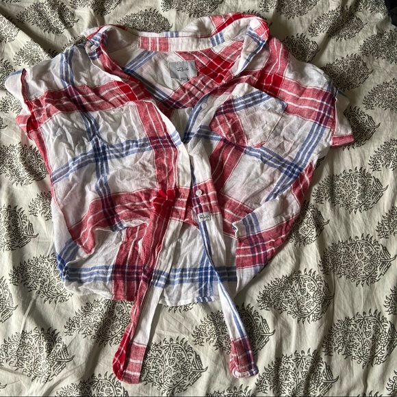 Rails Flannel With Tie - Picture 1 of 4